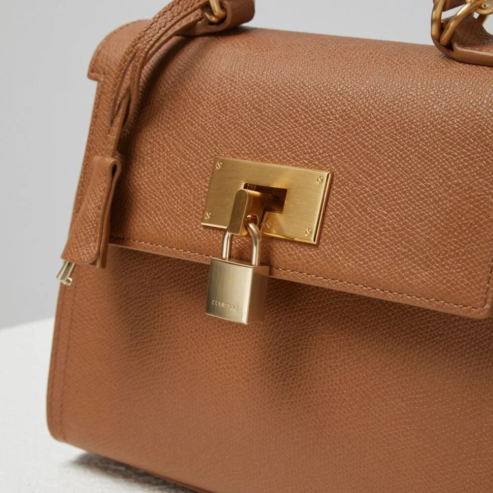 NWT COURONNE Stephanie Classic Brown Tote 24 Bag